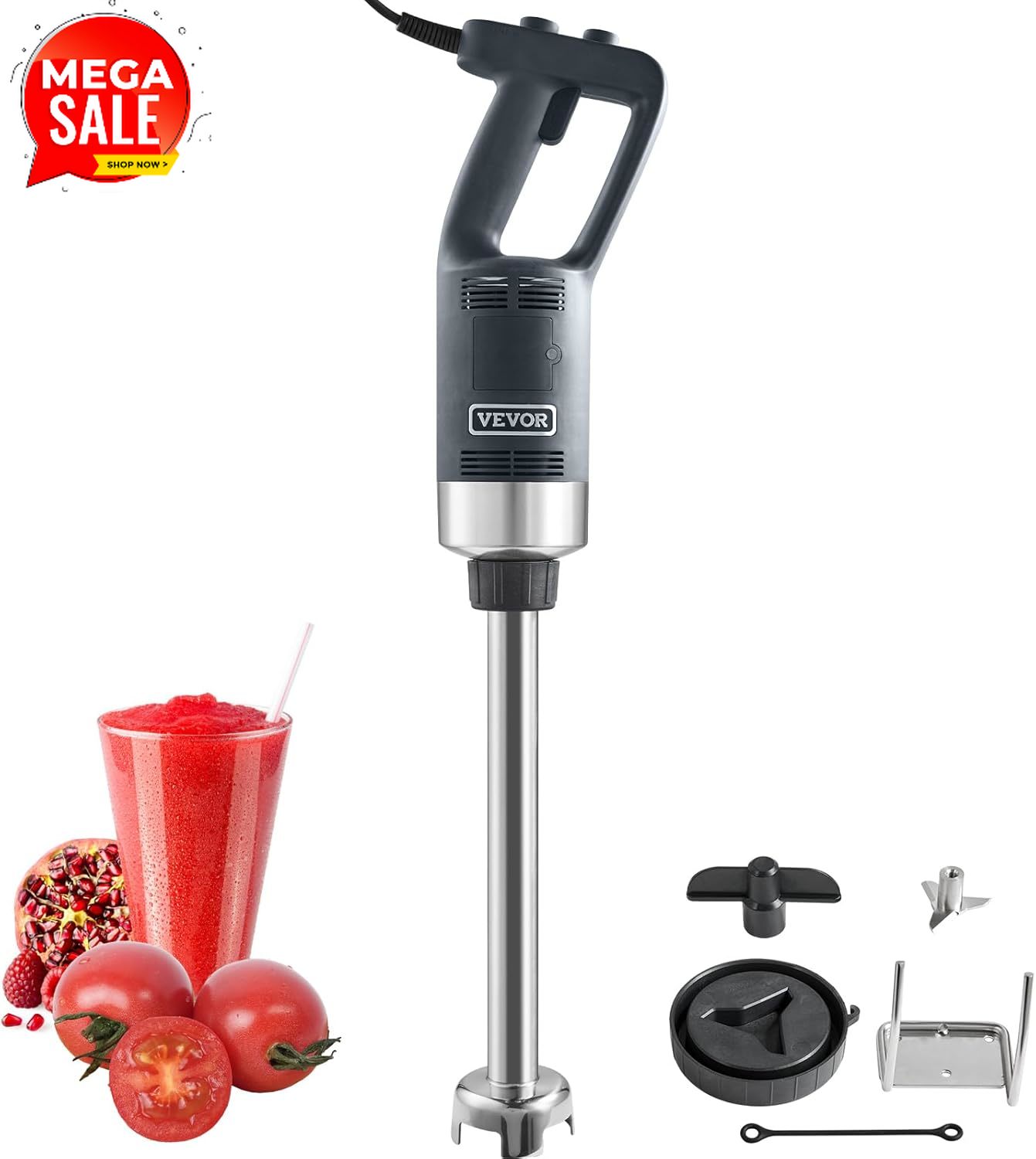 Immersion Blender Stick - Commercial Immersion Blender, 750W 16