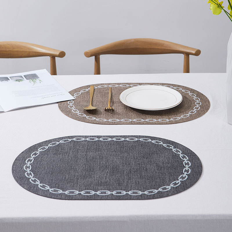 Oval Table Placemat Faux Leath - Kitchen Gadgets Luxury review and price