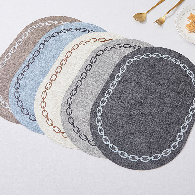 Oval Table Placemat Faux Leath - Kitchen Gadgets Luxury review and price