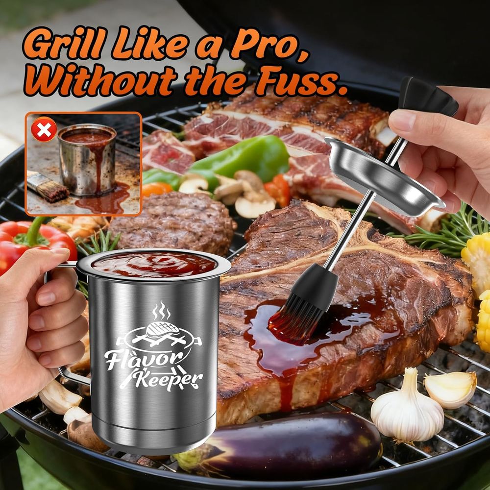 Men Women BBQ Sauce Pot and Ba - Kitchen Gadgets To Have review and price