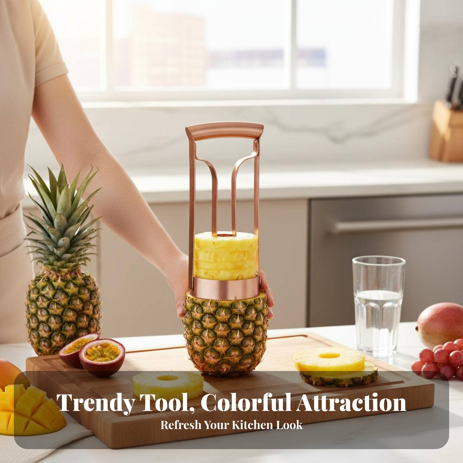 Stainless Steel Pineapple Cutt - Kitchen Gadgets Usa review and price