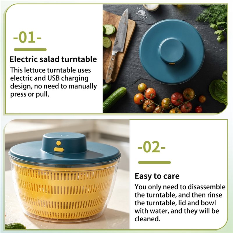 A21I-Electric Dryer Salad Spin - Salad Spinner review and price
