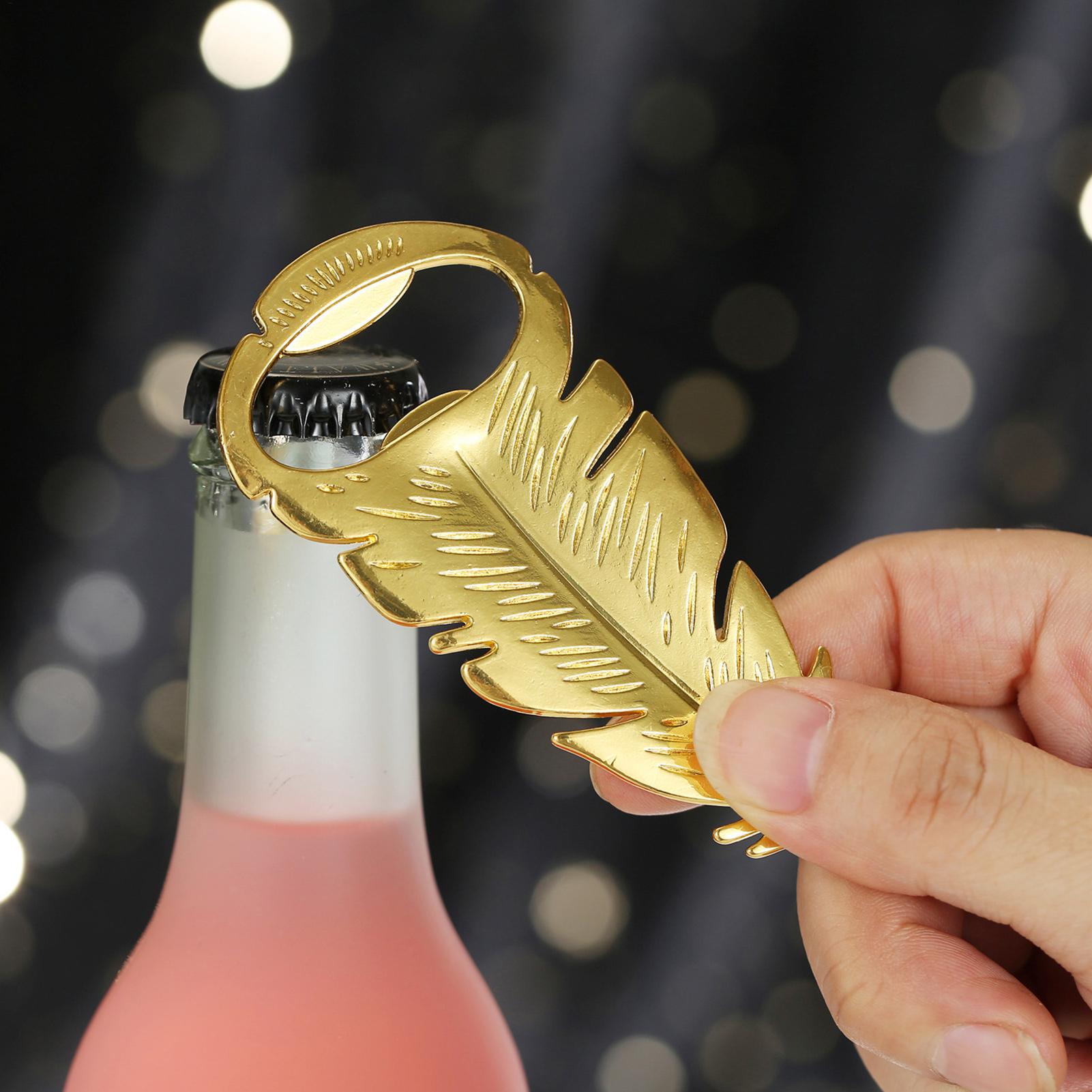 Beer Bottle Opener Gold Feathe - Kitchen Gadgets Dropshipping review and price