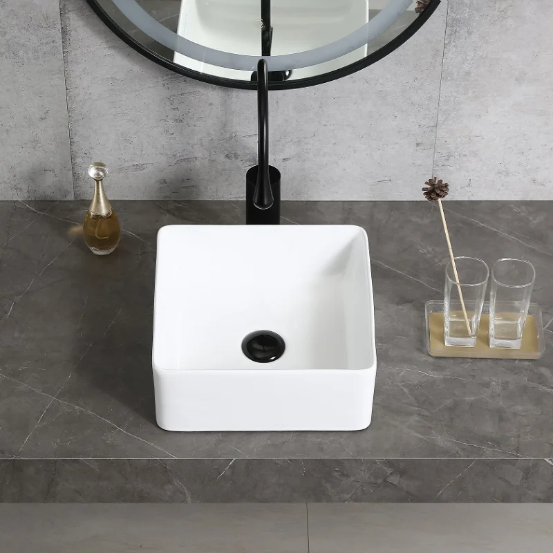 Square White Bathroom Counter  - Kitchen Gadgets Luxury review and price