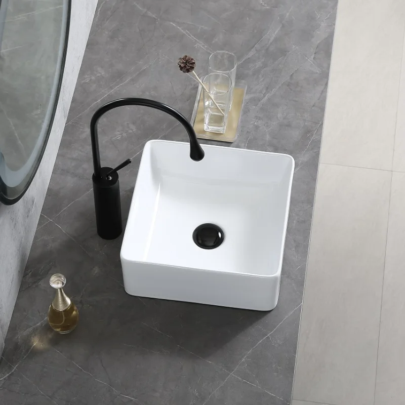 Square White Bathroom Counter  - Kitchen Gadgets Luxury review and price