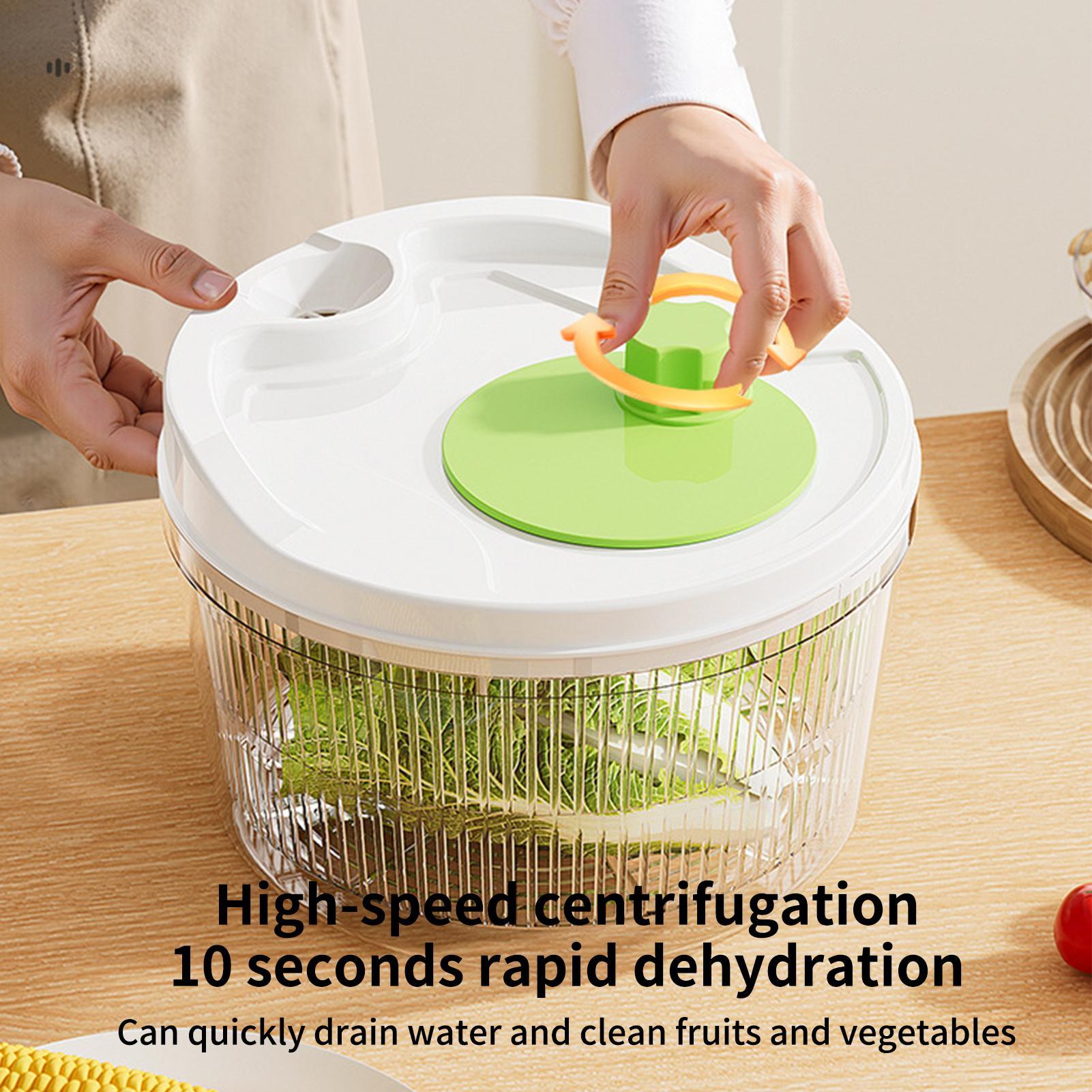 Manual Salad Spinner With Drai - Salad Spinner review and price