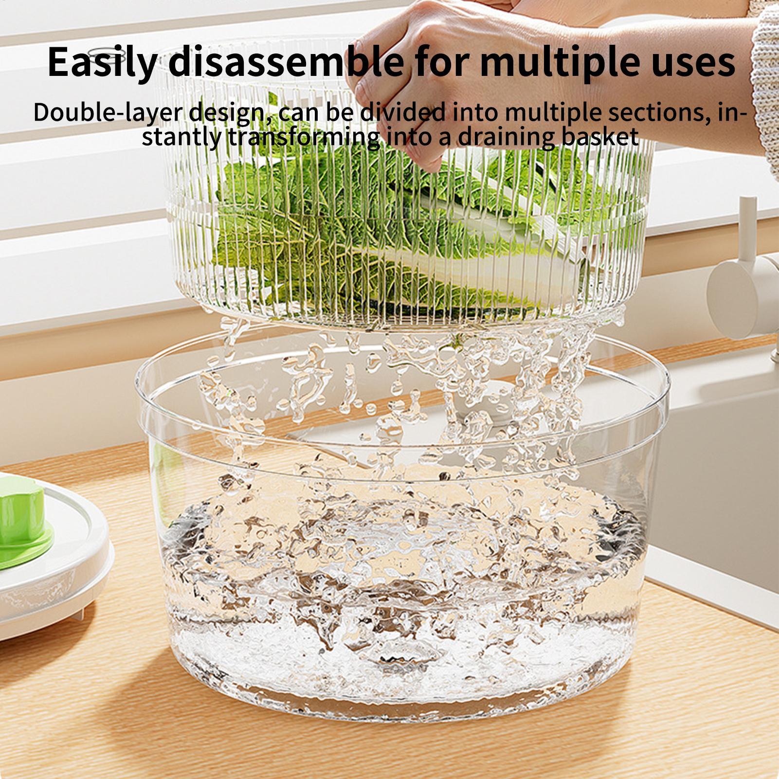 Manual Salad Spinner With Drai - Salad Spinner review and price