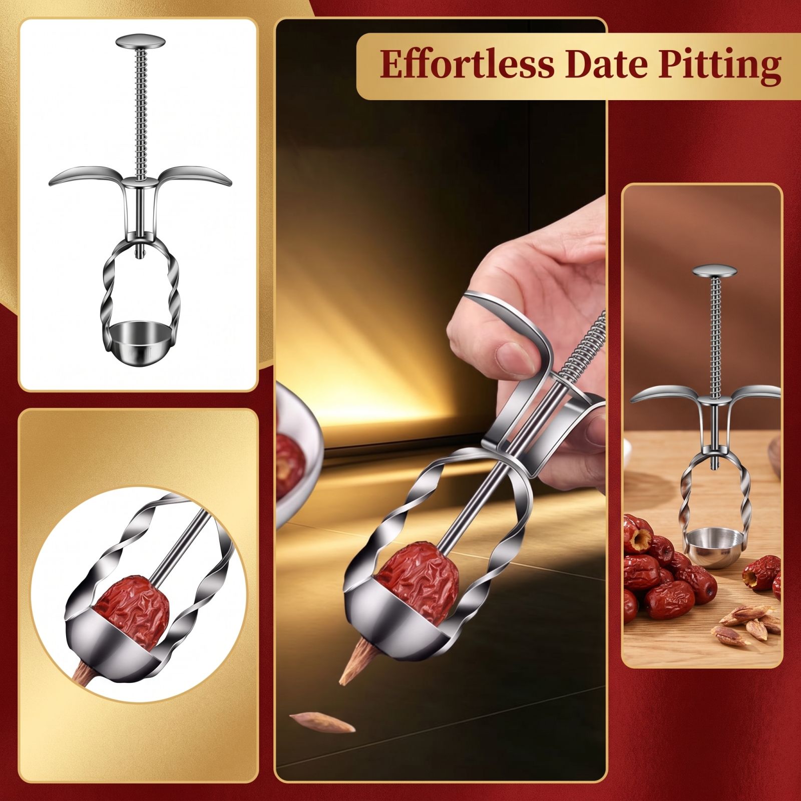 Stainless Steel Red Date Pitte - Kitchen Gadgets Usa review and price