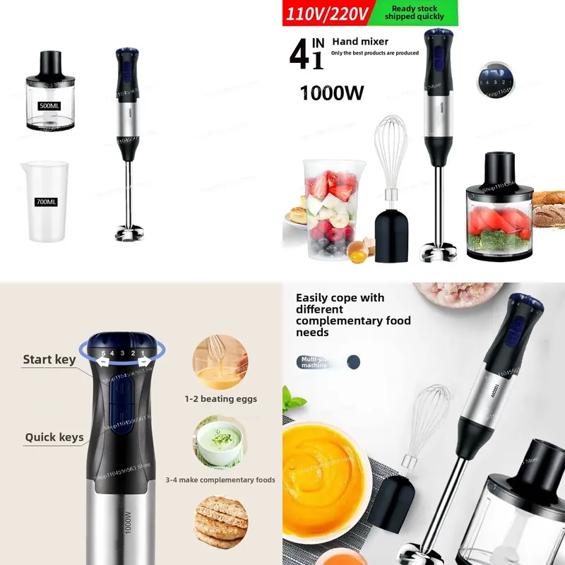 110V 1000W Handheld Immersion  - Immersion Blender Stick review and price