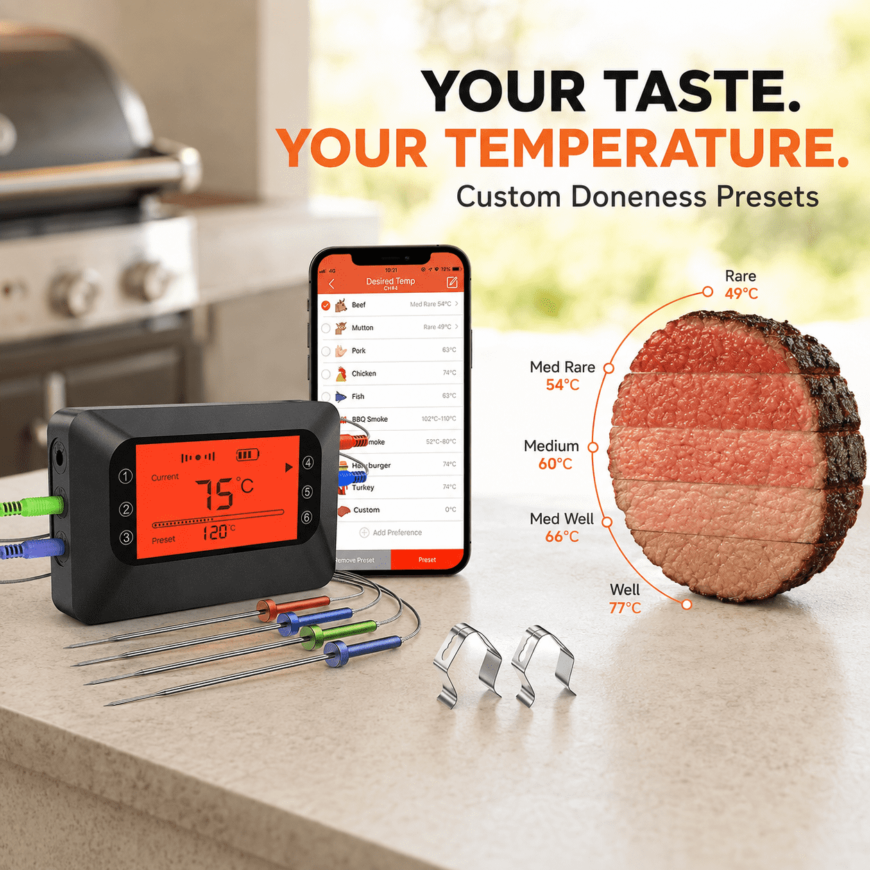 Bluetooth Wireless Meat Thermo - Meat Thermometer review and price